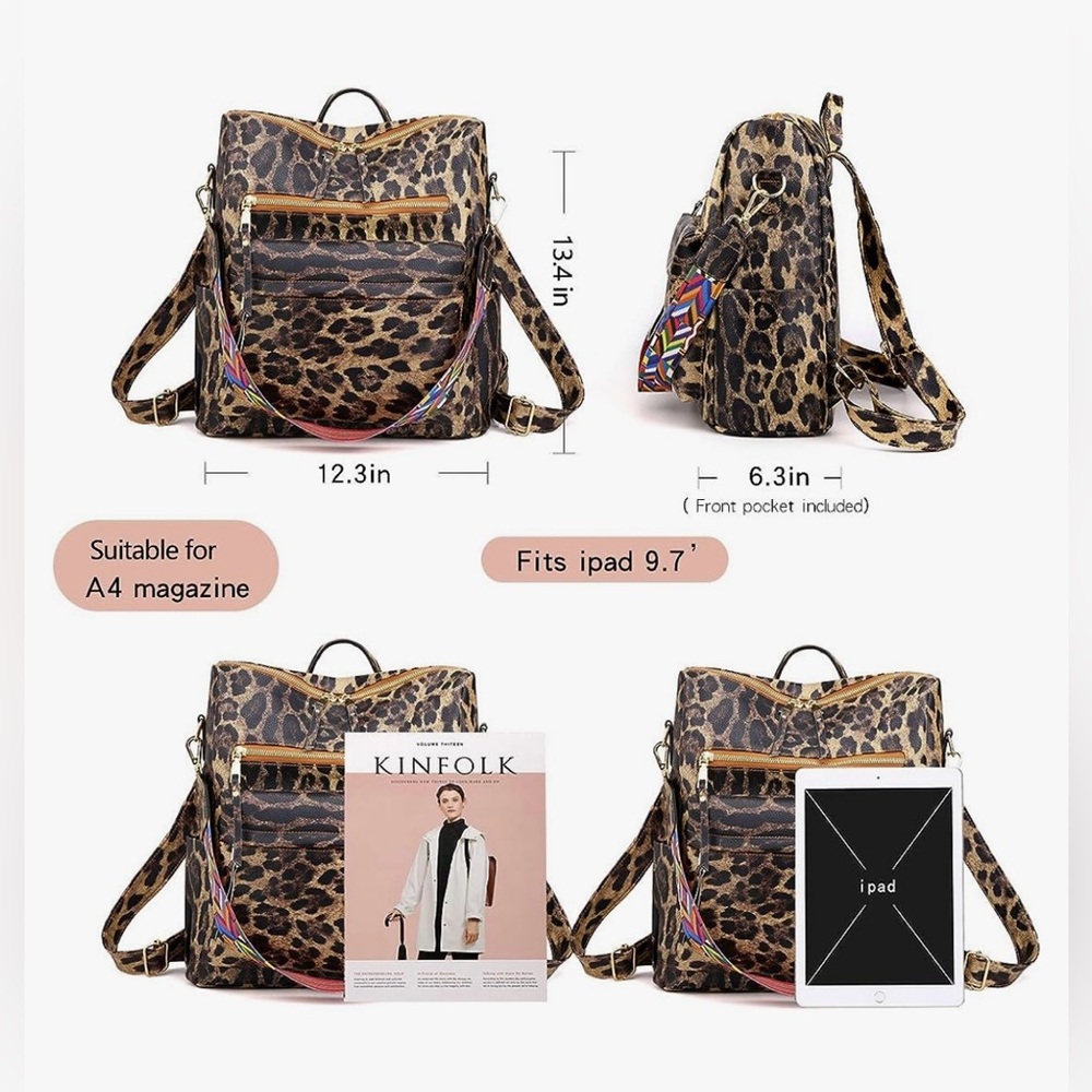 Backpack Purse Multipurpose Convertible Satchel H… - image 5